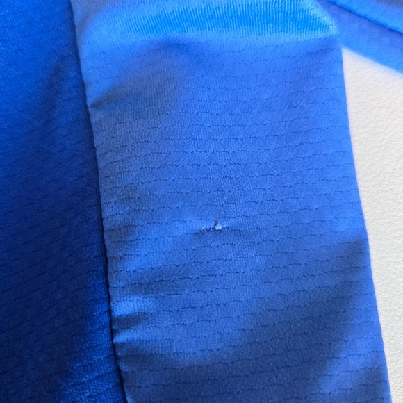 Wulibike Blue Ombre Long Sleeve Cycling Jersey Women's XL Athletic Zip Road Bike - Picture 6 of 9